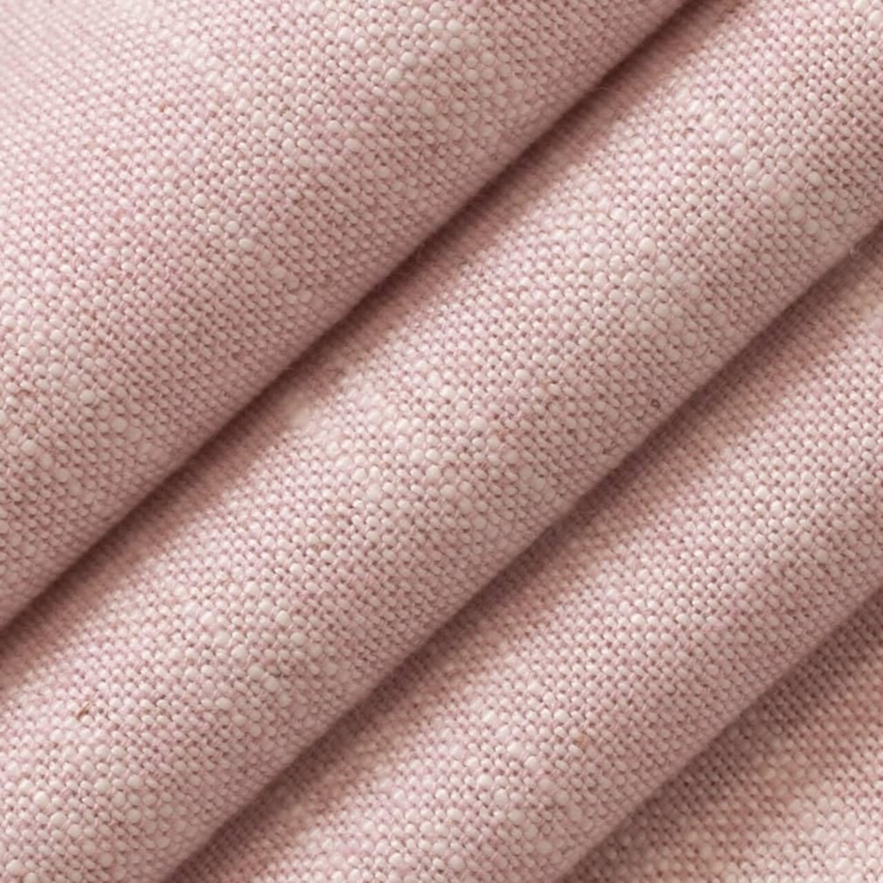Pink OEKA-TEX Standard 100 Certified Plain Linen Blend Upholstery Fabric by The Yard - SKU: Ross Blush